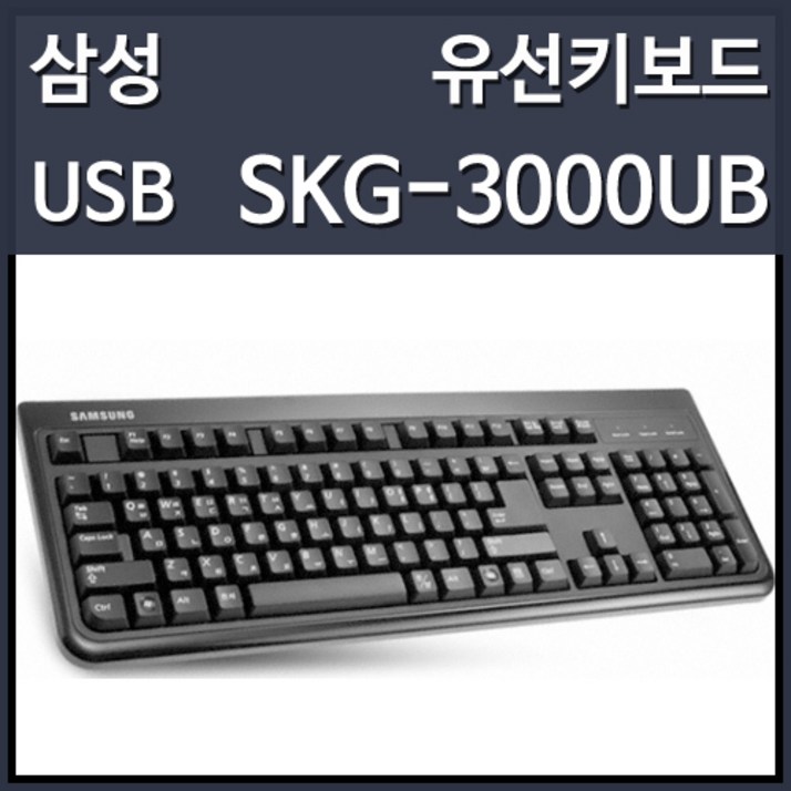 삼성전자 SKG3000UB 유선 키보드 USB,키스킨포함