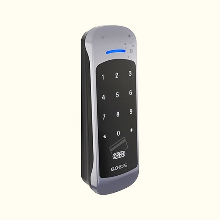 글로넥스 자동문 번호키 도어락 GM-150 실버