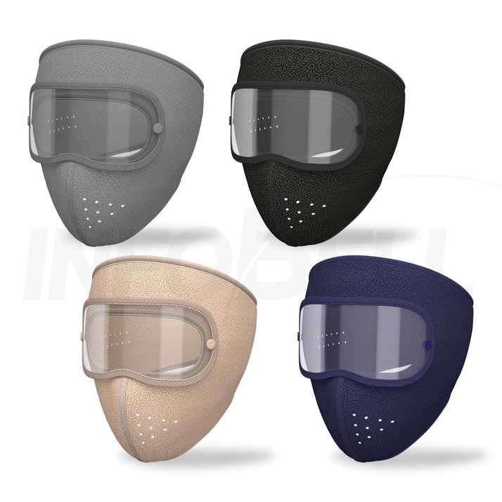 [TV홈쇼핑정품 인포벨]스위스클럽 장미화 방한용 캐나다 핫 따숨 고글 마스크 오토바이 배달 야외 기모 워머