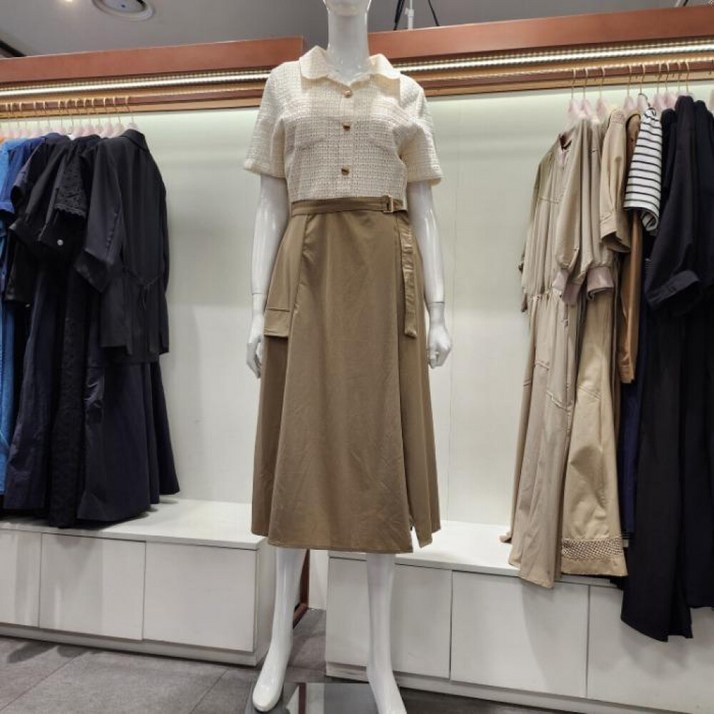 수스 HS04  카라 레이스 배색  원피스 S252BOP503