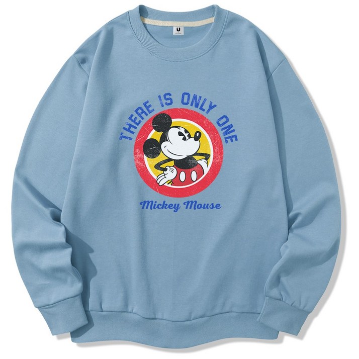 일루소 디즈니 특양면 원형 미키 맨투맨