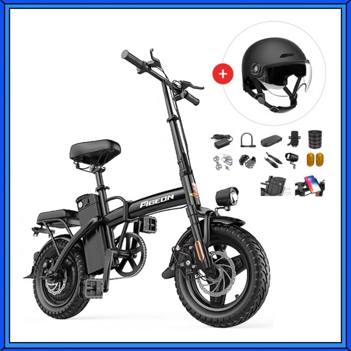 모틱스 3단 접이식 전기자전거 출퇴근 고출력 PAS 경량 배달전기자전거 48v 400w