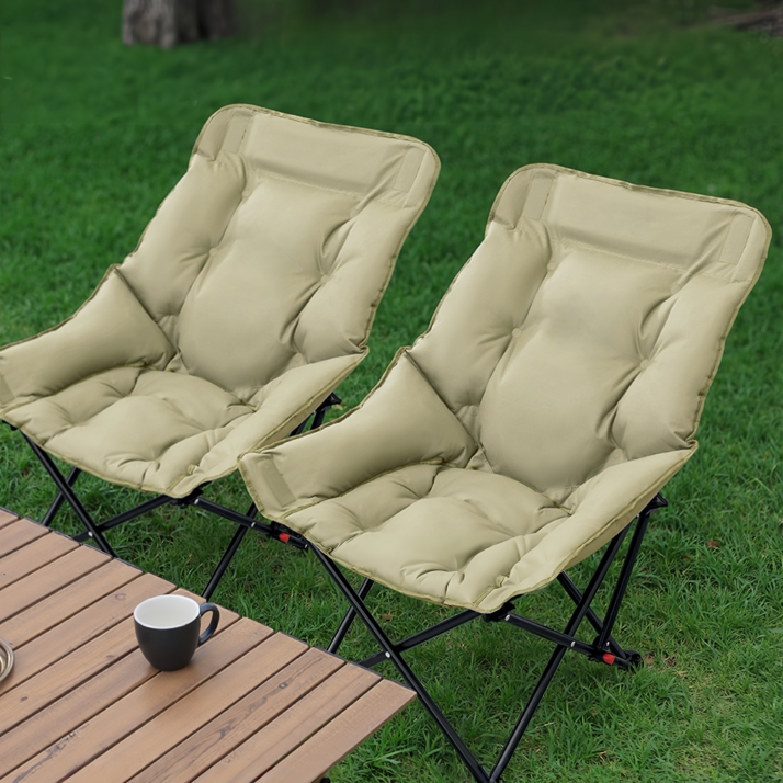 라이프리듬 접이식 쿠션 캠핑 의자 11 초경량 릴렉스 체어 낚시 피크닉