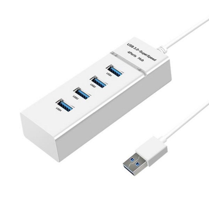 (TGIC COMPUTER) DJH-3401 (USB허브/4포트) (화이트) ▶ (유전원/USB3.0) ◀