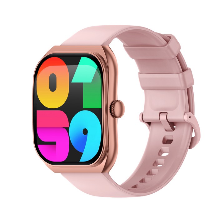 PEJE 2.01인치 2.5D 곡면 큰화면 GPS 운동 전천후 건강 모니터링 블루투스 통화 스마트 워치 51mm, 분홍색, 5.1cm, GPS  블루투스