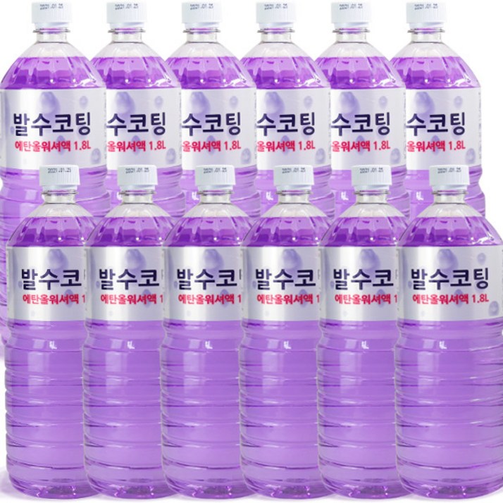 발수코팅 에탄올워셔액1.8L x 12개,자동차 사계절용, 1.8L, 12개 발수코팅 에탄올워셔액1.8L x 12개,자동차 사계절용, 1.8L, 12개