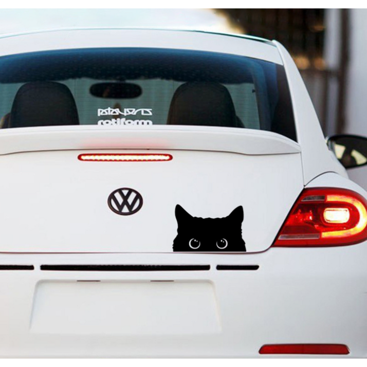 아띠랑스 고양이 포인트 스티커 차량용 데칼 튜닝 흠집 스티커, 1개