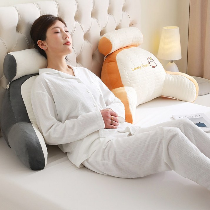 편안한42 라텍스 허리 등받이쿠션 침대헤드쿠션 쇼파등받이 의자등받이