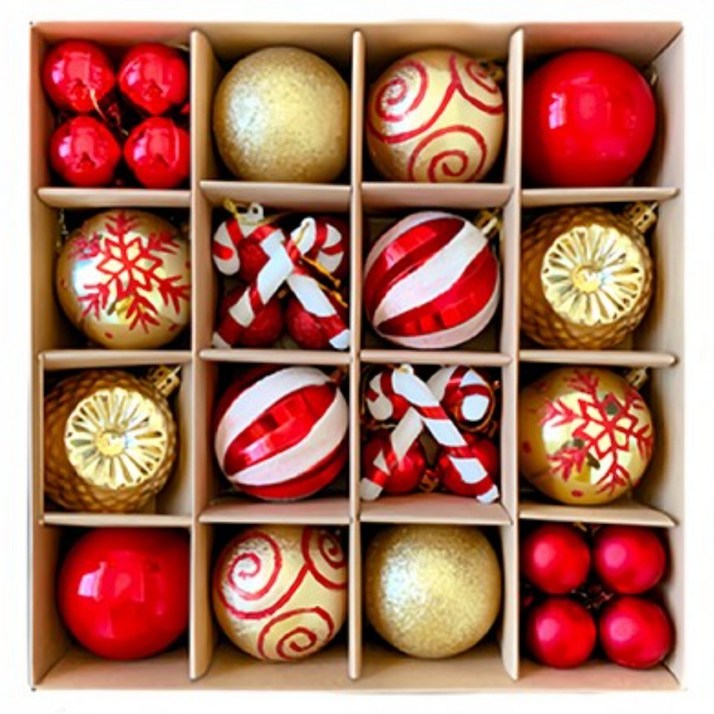 크리스마스 성탄 오너먼트 트리 장식품 데코용품 장식볼 세트KMSDGQ11