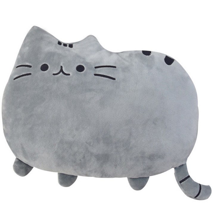 배곧홈데코 부드럽고 귀여운 고양이 등쿠션 허리쿠션
