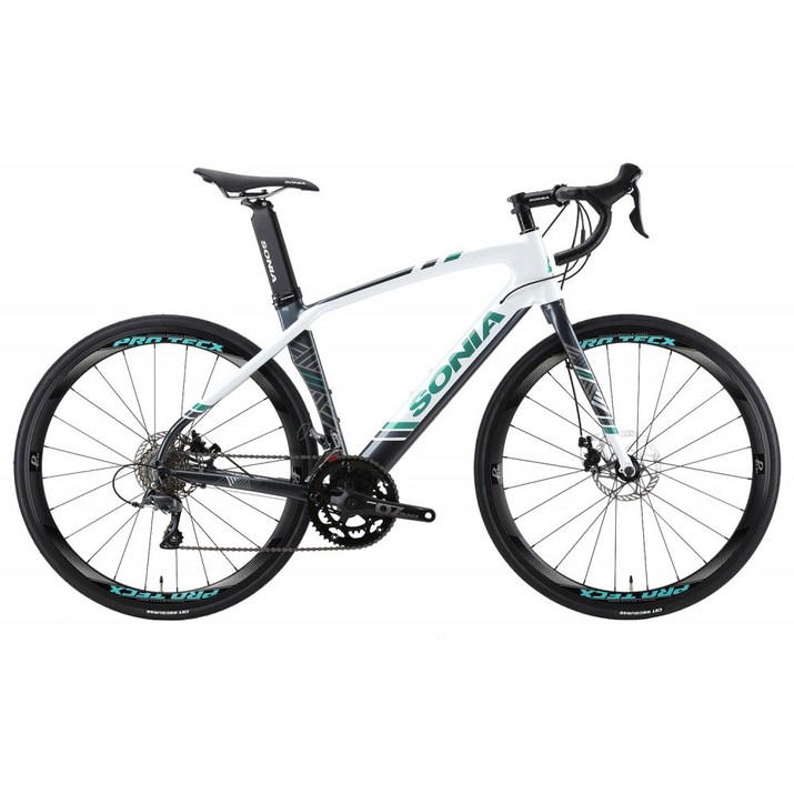 소니아 시마노 에어로 클라리스 알루미늄 디스크 브레이크 로드 자전거 510mm SR-1500D 미조립