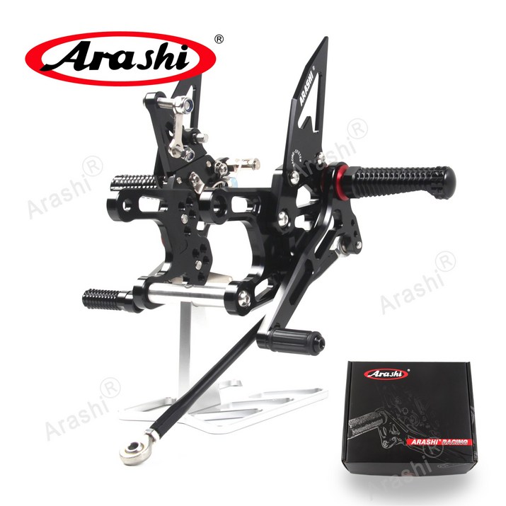 Arashi CNC 조절할 수 있는 발판  근거지 후방 설정 풋페그 에 HONDA CBR650R CB650R CBR650F 2019 - 2023 CBR 650 R F 백스텝도