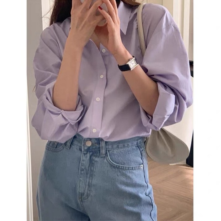 팬더유 데일리 커버업 루즈핏 셔츠