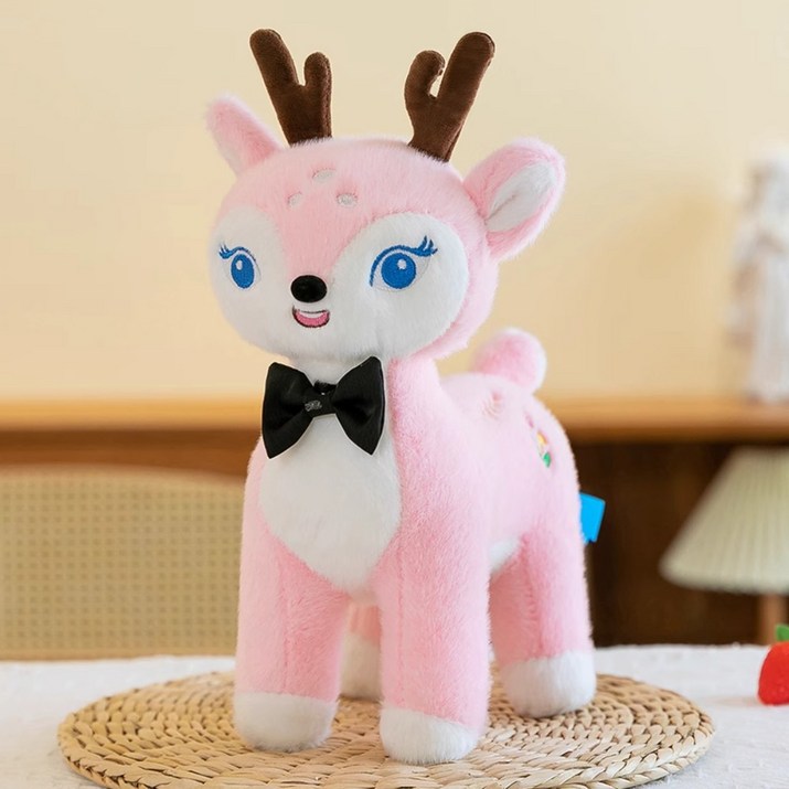 꽃사슴인형 꽃사슴쿠션 애착동물인형