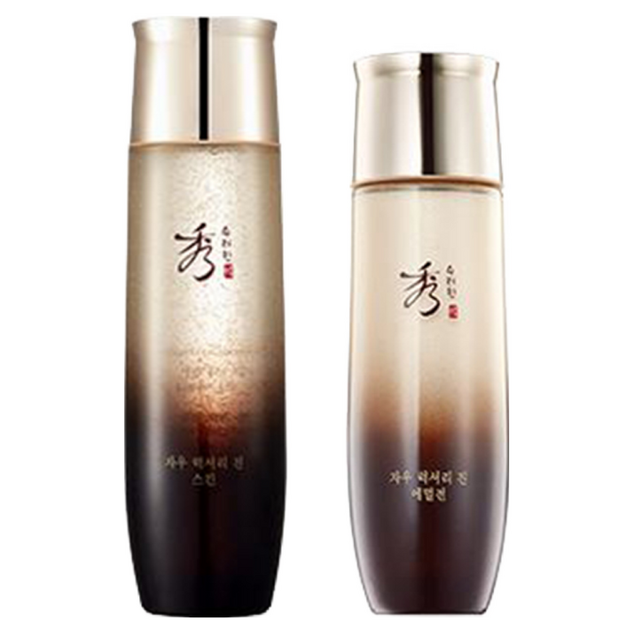 수려한 자우 럭셔리 진 2종세트 스킨에멀전, 1세트, 280ml 수려한 자우 럭셔리 진 2종세트 스킨에멀전, 1세트, 280ml