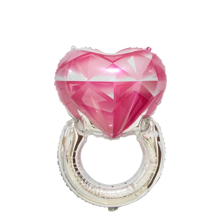 하트 다이아 반지 풍선 대