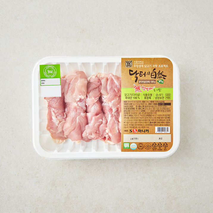 마니커 닭터의자연 무항생제 인증 1등급 닭다리살 정육 (냉장)