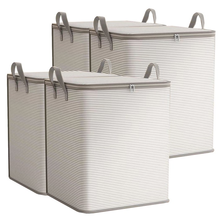 조이베리 대용량 이불 다용도 정리함, 그레이, 4개