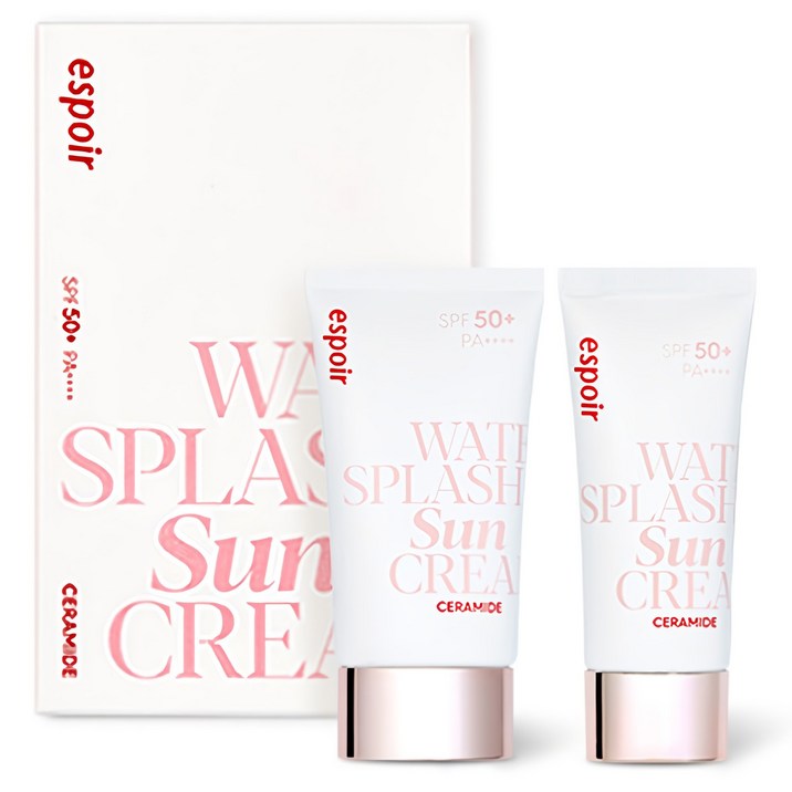 에스쁘아 워터 스플래쉬 세라마이드 선크림 SPF50+ PA++++ 60ml + 30ml, 1세트