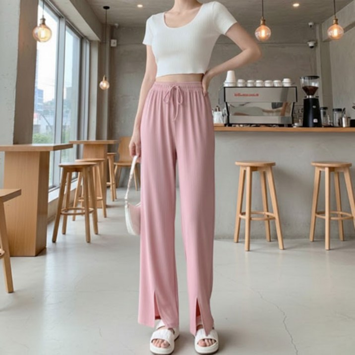 소니오 여성용 캐주얼 트임 팬츠