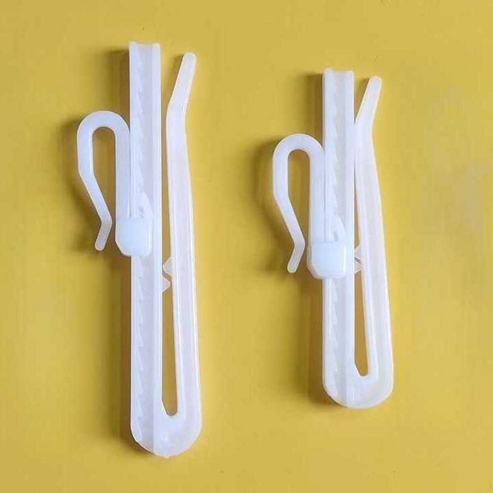 높이 조절 커튼핀 50개 길이 주름 조정 플라스틱