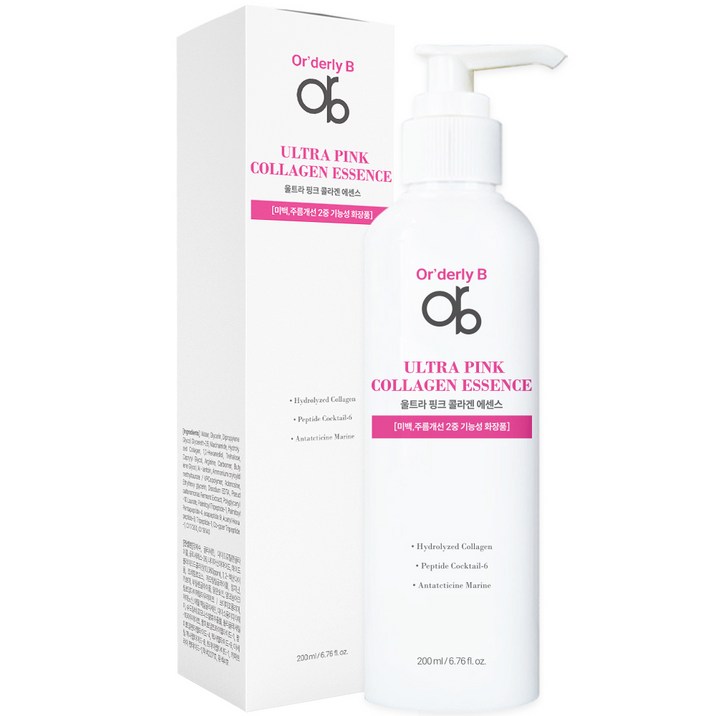 ORB 울트라 핑크 콜라겐 에센스, 1개, 200ml