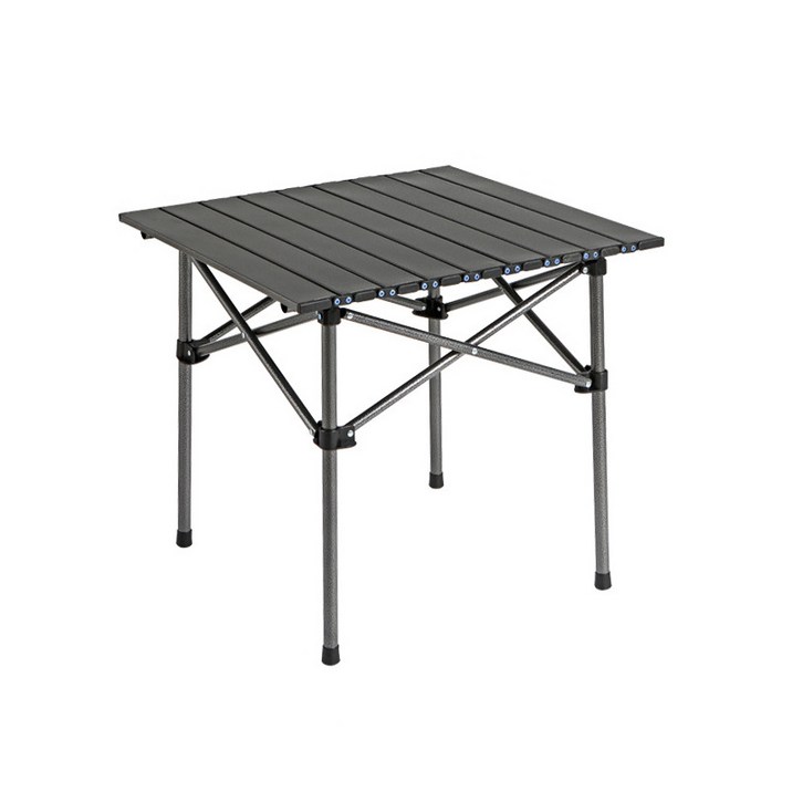 크크라이프 알루미늄 디럭스 롤 캠핑 테이블, 블랙