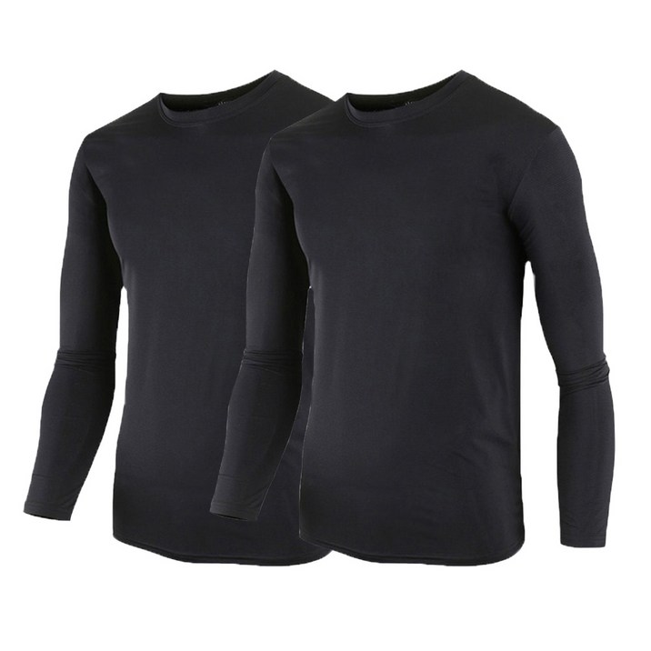 에스비스토어 1+1 국내원단 쿨론티 긴팔 라운드 냉감티셔츠 HS-1208 티셔츠