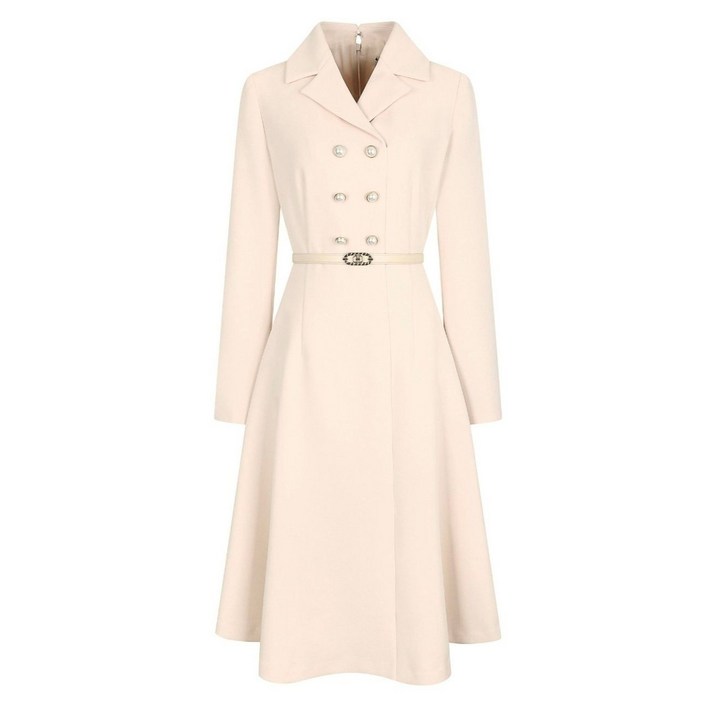 [백화점정품] JJ지고트 펄 더블 버튼 원피스 감성 모던핏