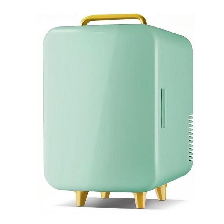 RichMagic 8L 미니냉장고 차량용/가정용 화장품 냉장 휴대용냉장고, 초록색 - 투데이밈