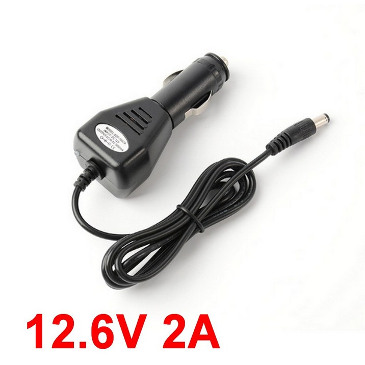 리튬 이온 배터리 자동차 어댑터 전원 공급 장치, 고품질 충전기, 12.6V 2A 2000mA, 2a 1 개
