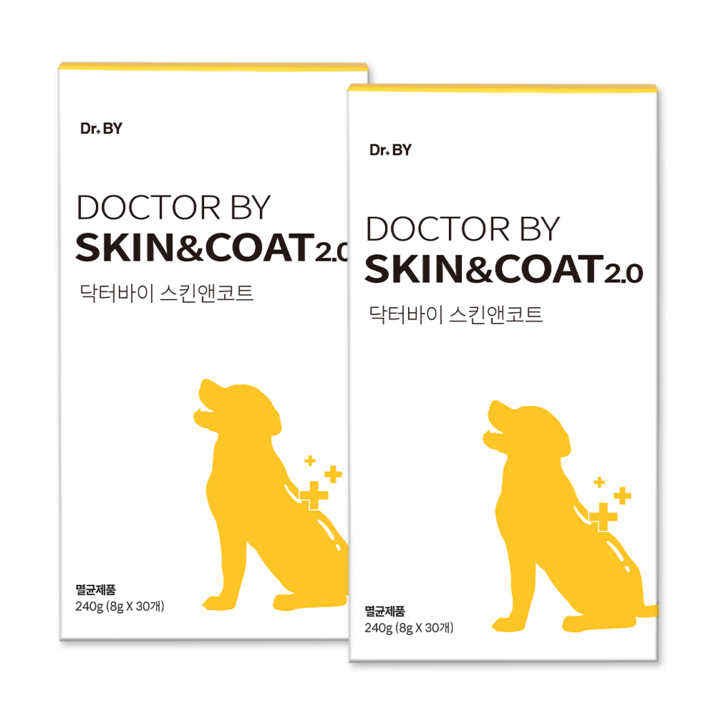 닥터바이 스킨앤코트 강아지 피부 영양제 피부 모질 보습 건강 보조제