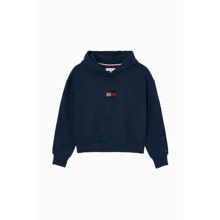 타미힐피거 라인 스톤 플래그 후디 (T42F7KKO580GT1C1G)