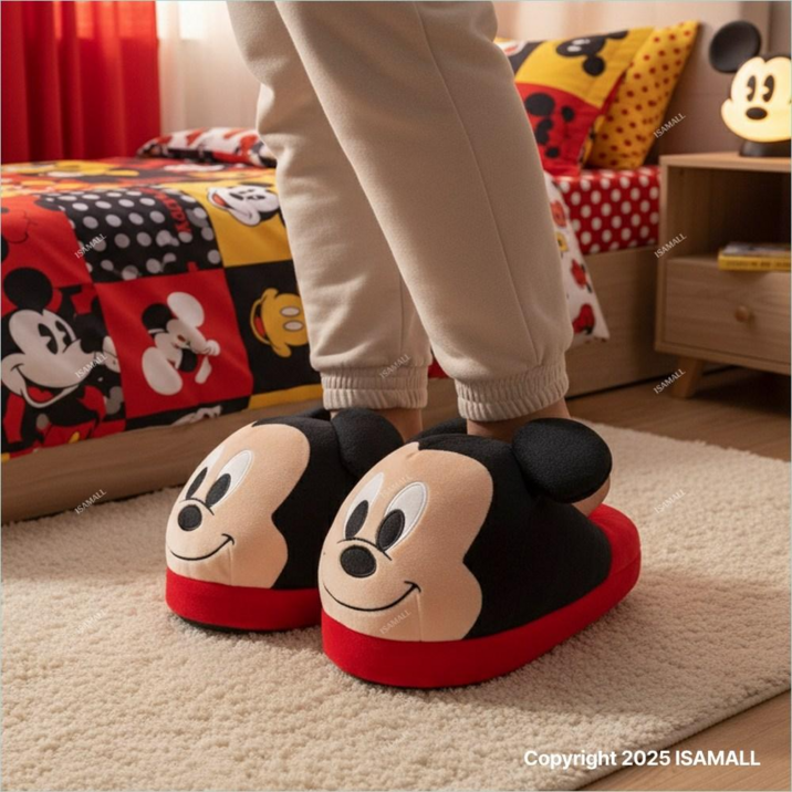 미키마우스 슬리퍼 실내화 실내슬리퍼 공식라이선스 정품 디즈니 캐릭터