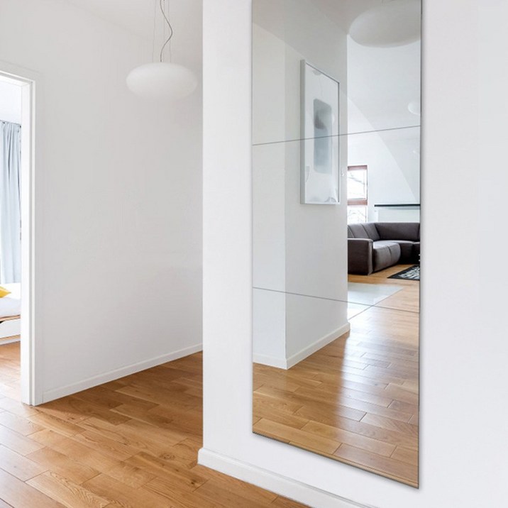 대형 모칸도 아크릴 거울 30X90cm 접착식 DIY거울 두께 2mm 재단가능