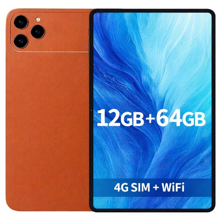 10.1인치 태블릿 PC HD 디스플레이 12GB+64GB 10000mAh 4G LTE WiFi 지원 학습용 영상용 가성비