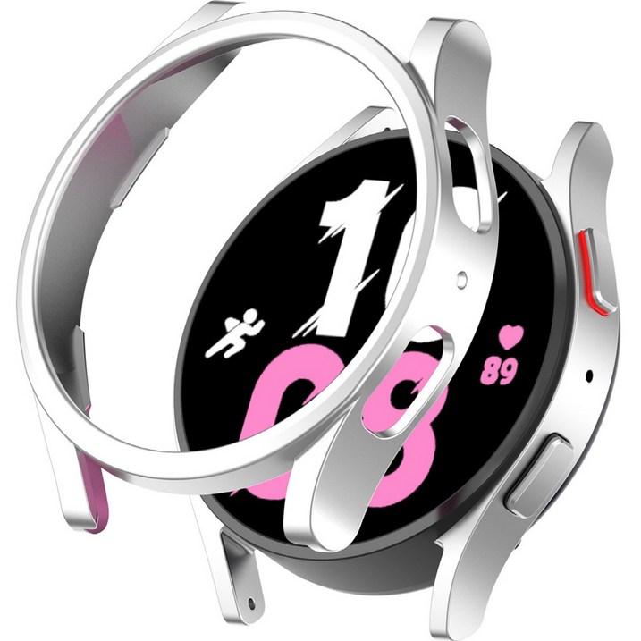 이츠라이프 갤럭시 워치 스타일링 베젤링 케이스 44mm, 실버