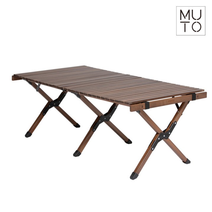 오프위크 접이식 캠핑 우드 롤 테이블 90cm 120cm, 월넛 오프위크 접이식 캠핑 우드 롤 테이블 90cm 120cm, 월넛