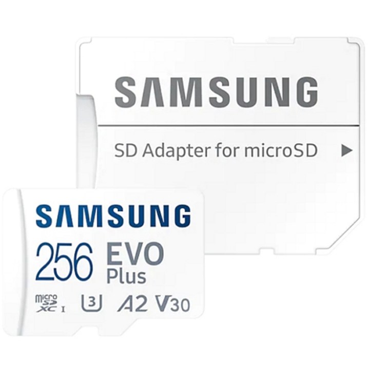 삼성전자 MicroSDXC EVO PLUS 2021 Class10 UHSI U3 256GB 메모리카드 어댑터포함