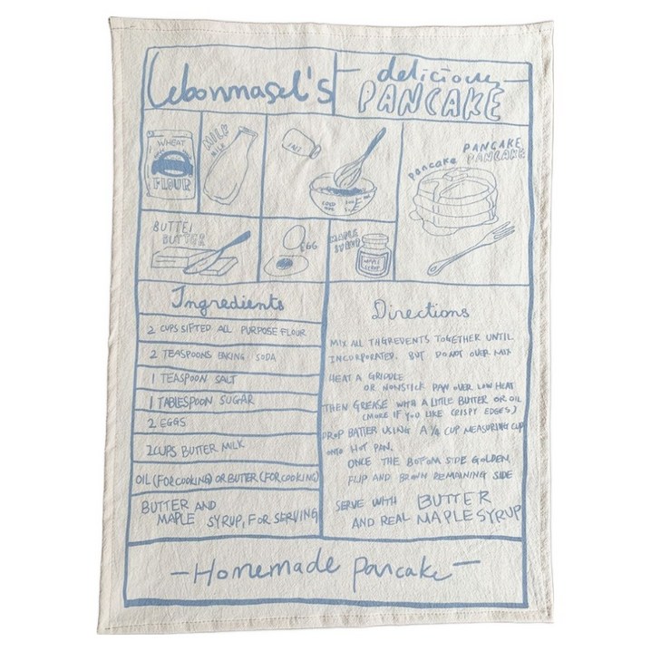 오레뉴 레터링 패브릭 키친크로스 테이블매트