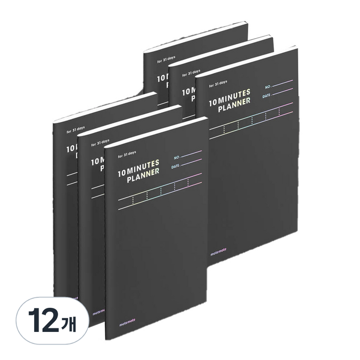 모트모트 텐미닛 플래너 31DAYS, 다크호스, 12개