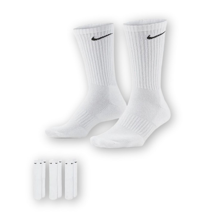 무료반품나이키 에브리데이 쿠션 트레이닝 크루 장목 양말 3켤레 1세트