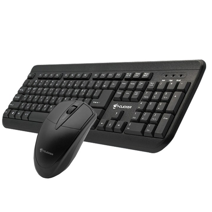 지클릭커 GMK100 유선 데스크탑 키보드 마우스 세트