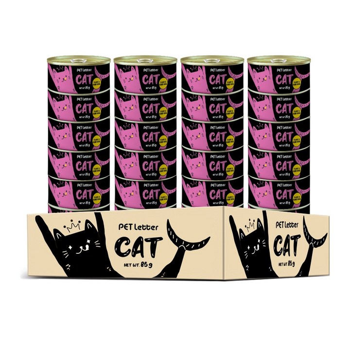 펫레터 참치헤어볼 85g x 24개입 고양이 캔, 단품 펫레터 참치헤어볼 85g x 24개입 고양이 캔, 단품