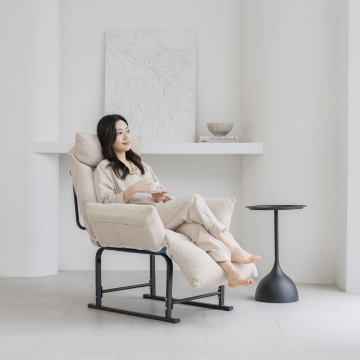 세레루나 1인 무중력 리클라이너 안락 수유 의자, 크림