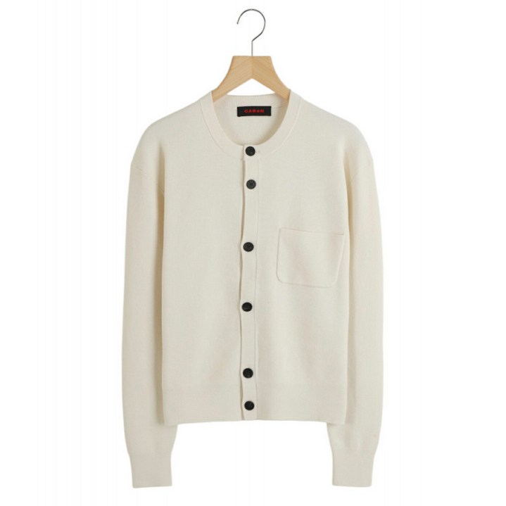 카반 CABaN 캐시미어 포켓 크루넥 가디건 (59024102004)