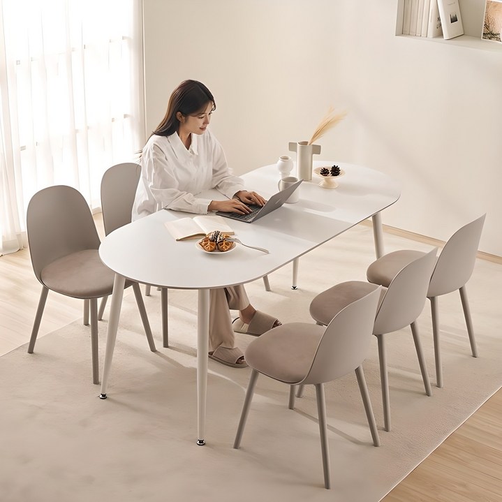 삼익가구 클레디 통세라믹 타원형 식탁세트 6인용  의자6p 방문설치