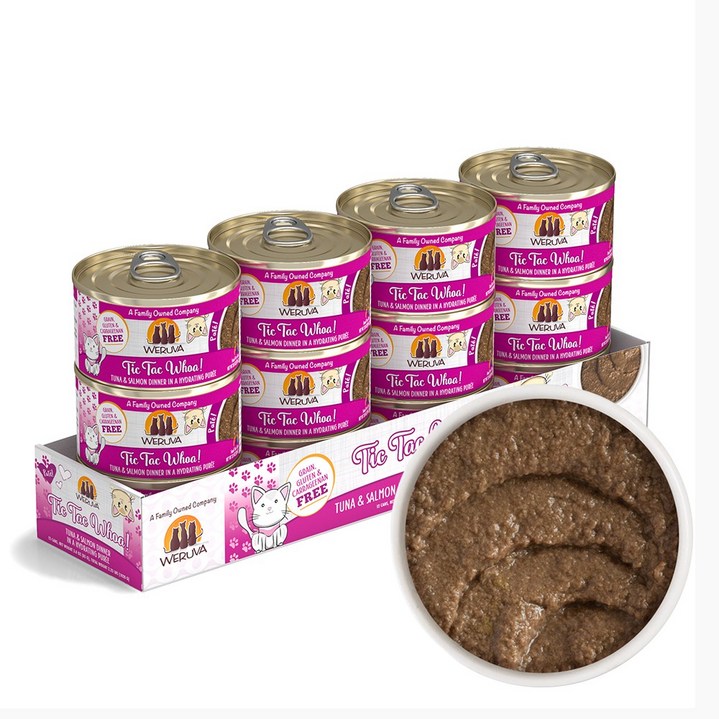 웨루바 고양이 클래식 파테 캔 틱 택 워우 85g 12P, 1020g, 1팩