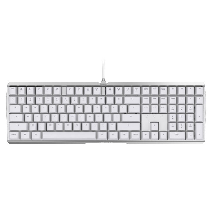 CHERRY 기계식 유선 일반형 키보드, 화이트, MX BOARD 3.0S  갈축, 갈축