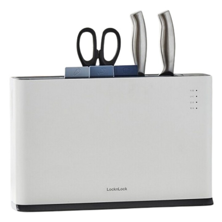 락앤락 2세대 칼도마 살균기 화이트  칼 2종  가위 세트 ENS158WHT